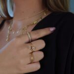 anel gota zircônia