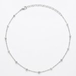 colar choker bolinhas